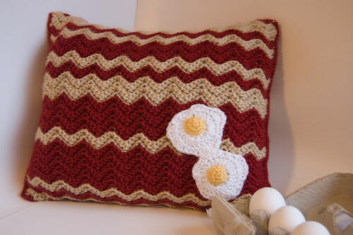 Bacon and Eggs Pillow