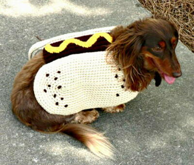 Cute Hot Dog Crochet Coat