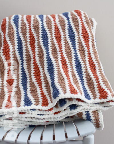 Crochet Wave Stitch Afghan Pattern