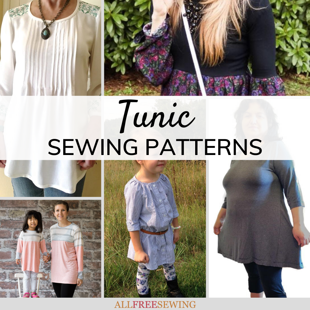 Tunic top pdf sewing pattern by Love Notions.