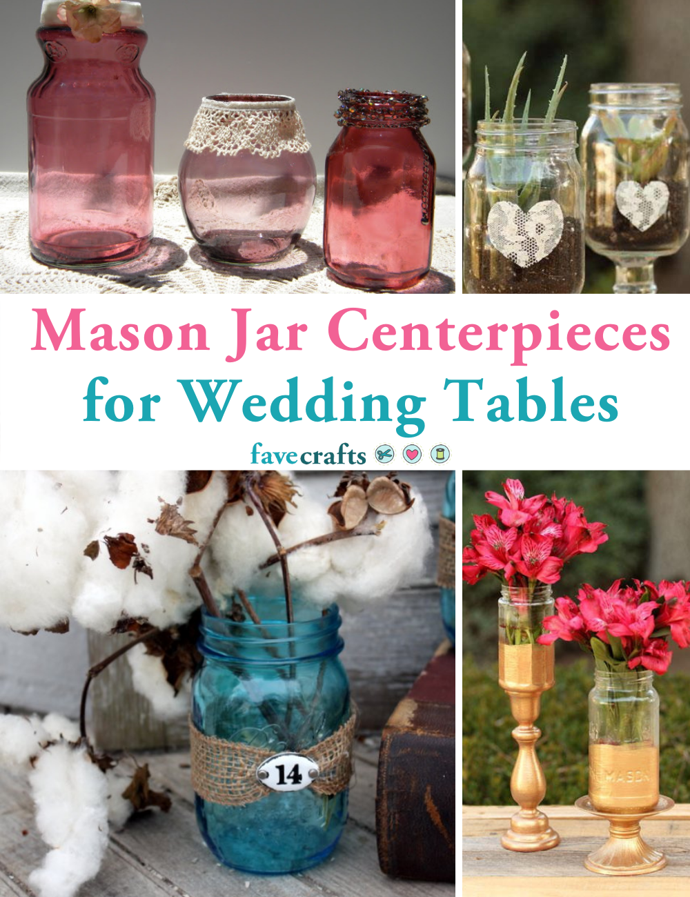 wedding centerpieces mason jars