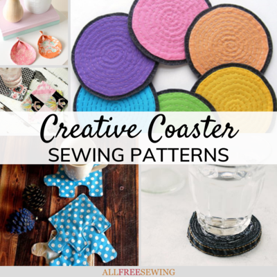 25 Free Coaster Patterns and Tutorials to Sew