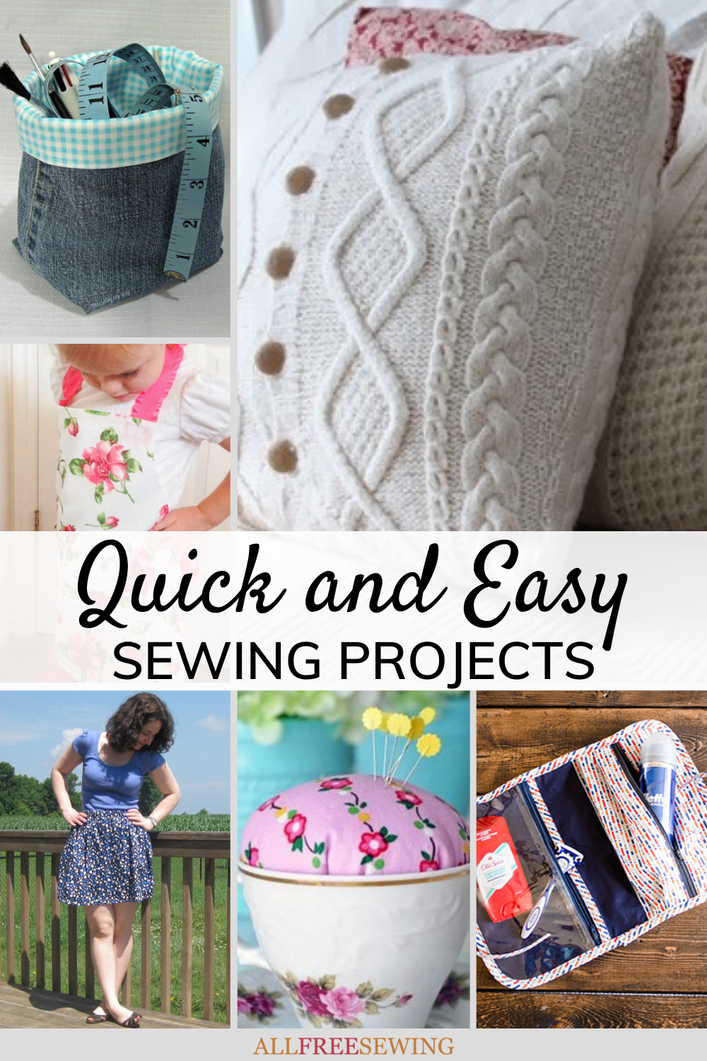 Easy Sewing Example 50+ Quick and Easy Sewing Projects | AllFreeSewing.com