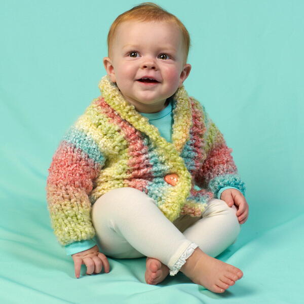 hand knit blue jacket with hoody 12-18 months baby jacket Crochet baby sweater knit baby cardigan