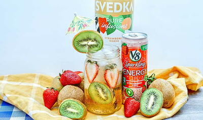 Strawberry Kiwi Vodka Drink Recipe