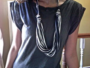 Striped Tee Necklace
