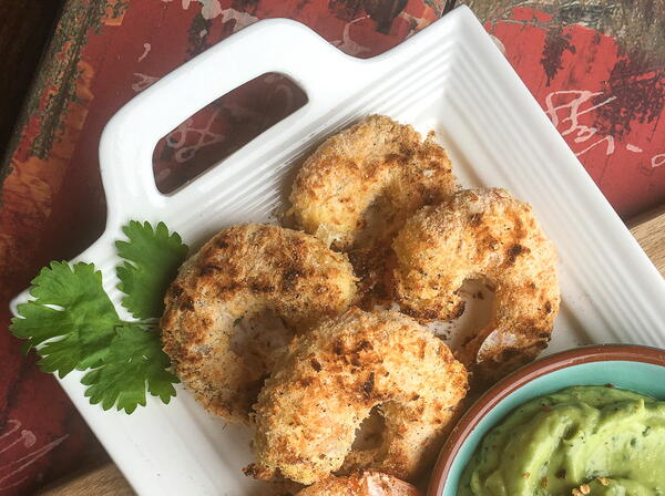 Baked Coconut Shrimp with Avocado Lime Dip
