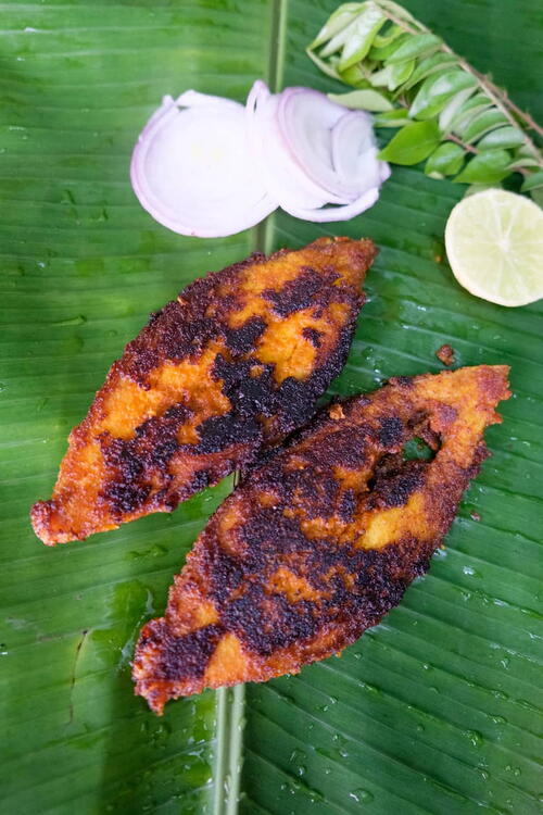 Fish Fry With Shallots And Coconut | FaveHealthyRecipes.com