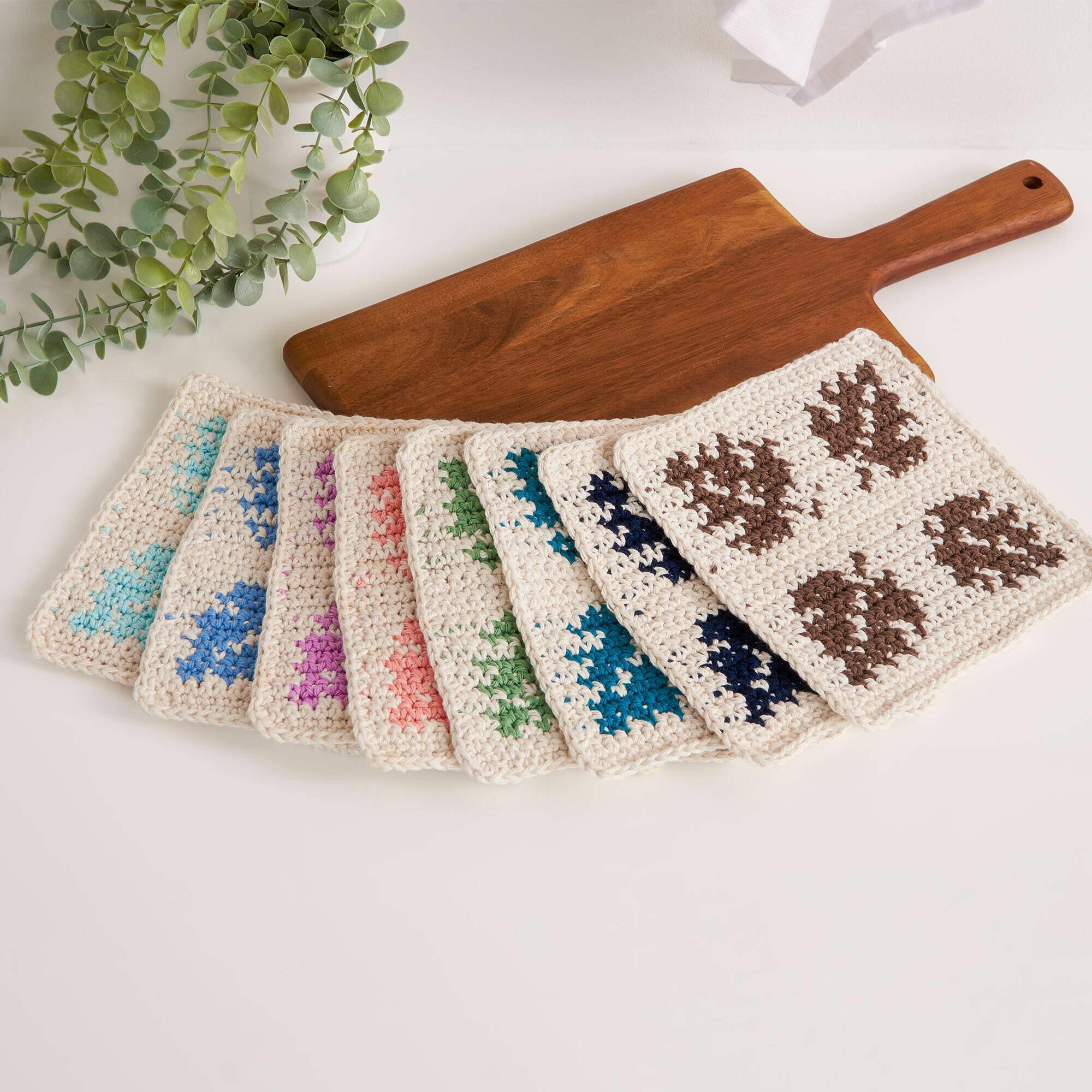 Free crochet monstera leaf dishcloth pattern allfreecrochet