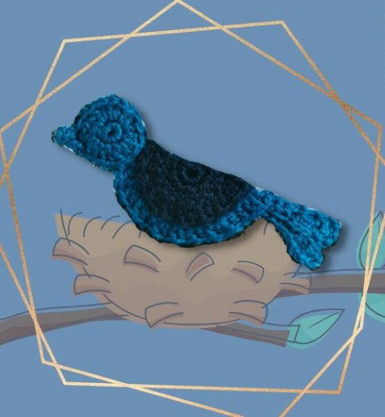 Crochet Bird Applique