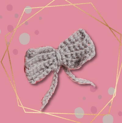 Little Crochet Bow Applique