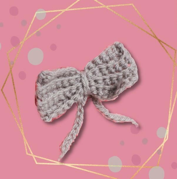 Little Crochet Bow Applique