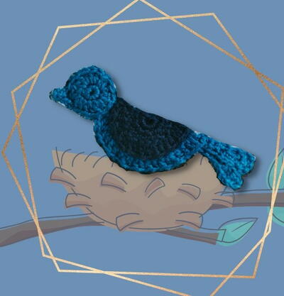 Crochet Bird Applique Tutorial