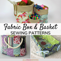 29 Patterns for Fabric Boxes and Baskets