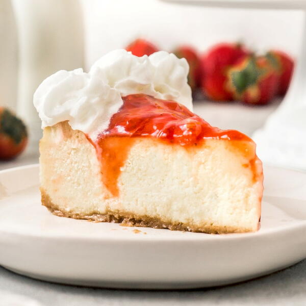 Light And Airy Strawberry Cheesecake