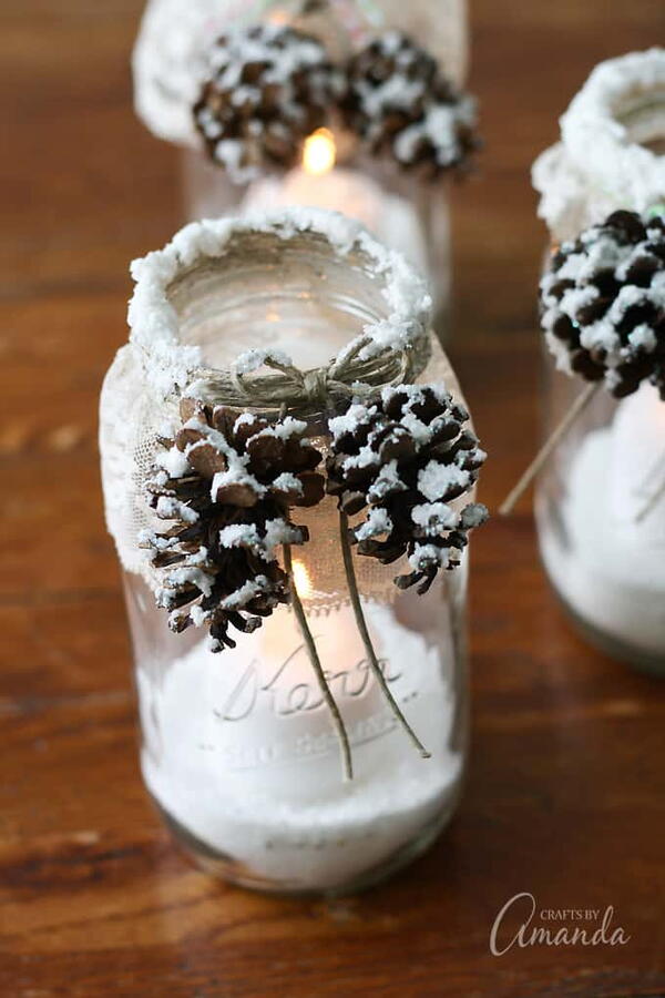 Winter Wonderland Candle Jars