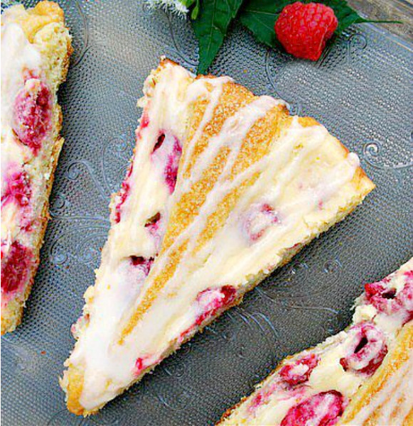 Cream Cheese Raspberry Coffee Cake