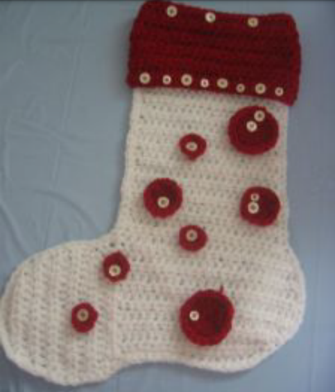 Button Christmas Stocking