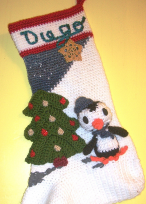 Especially Intricate Penguin Stocking