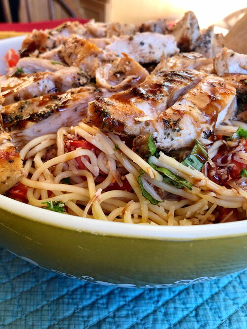 Bruschetta Chicken Pasta