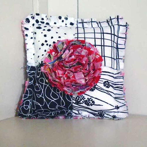 Rag Rose Pincushion