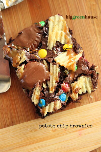Potato Chip Candy Brownies