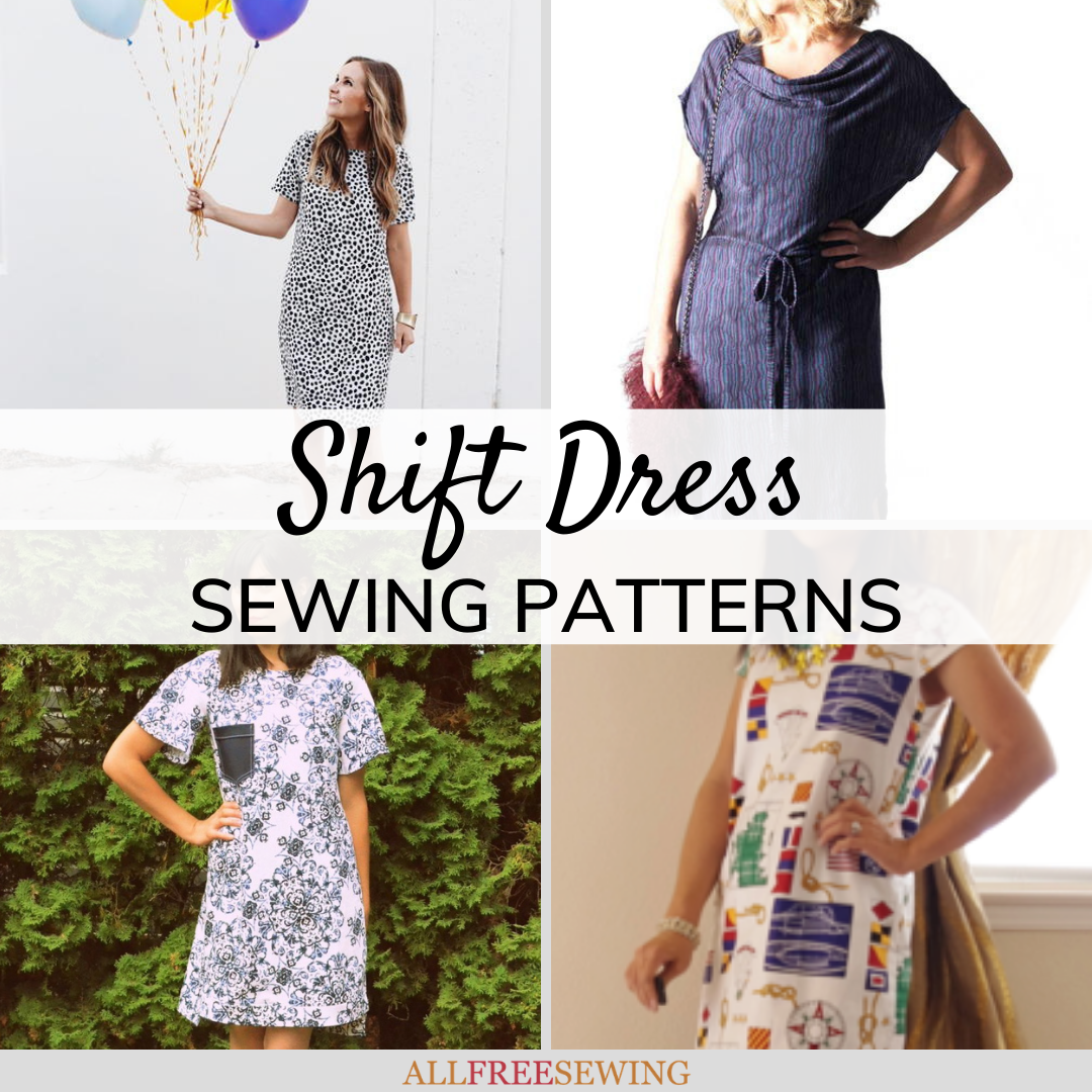 15+ Sewing Patterns for Shift Dresses | AllFreeSewing.com