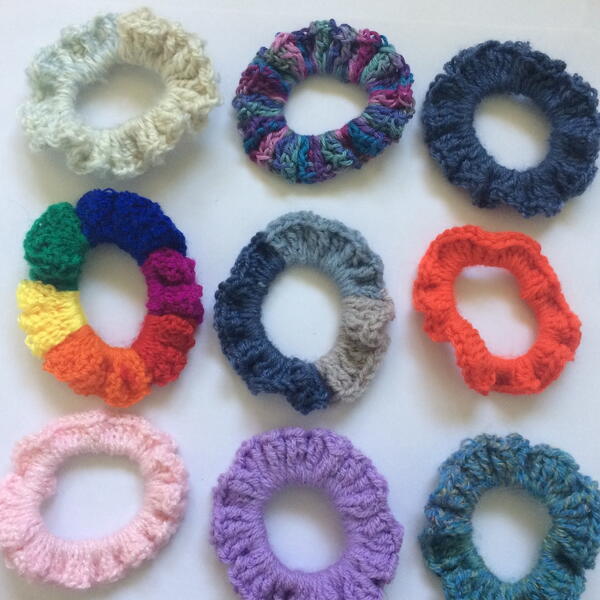 Hair Scrunchie Crochet Pattern