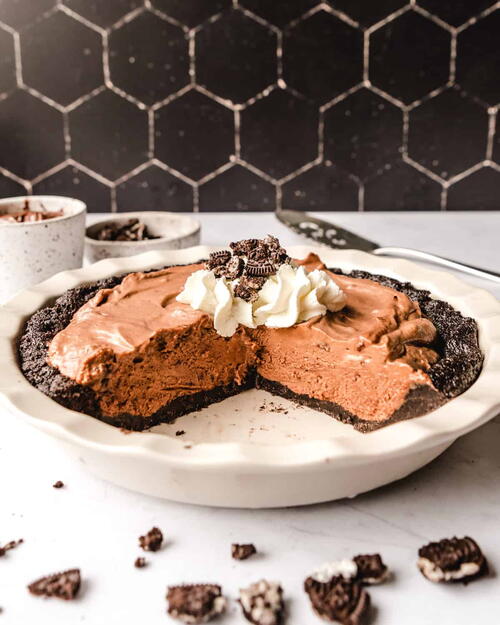 No Bake Nutella Pie With Oreo Crust