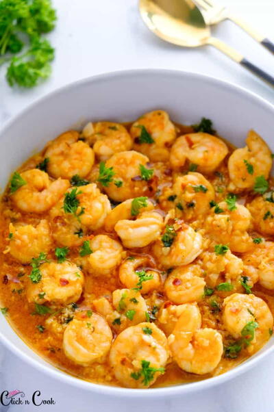 Restuarant Style Garlic Butter Shrimp Scampi Recipe ...