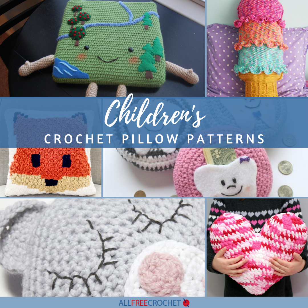 24 Free Crochet Children's Pillow Patterns | AllFreeCrochet.com 24-free-crochet-children-s-pillow-patterns-allfreecrochet-com