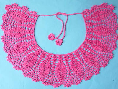 Crochet Pineapple Neckline Free Pattern