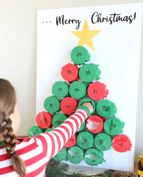 Punch Out DIY Advent Calendar