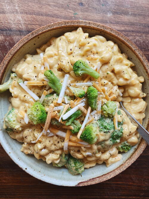 Creamy Vegan Mac n Trees