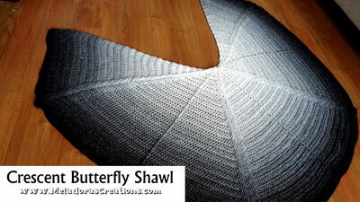 Crescent Butterfly Shawl