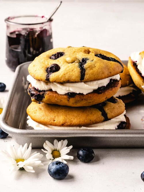 Blueberry Whoopie Pies