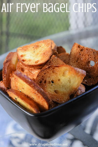 Air Fryer Bagel Chips