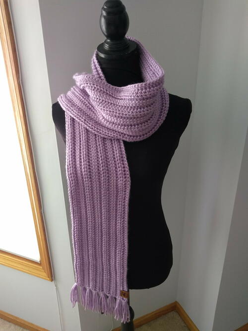 Papiocreek Rib Stitch Scarf