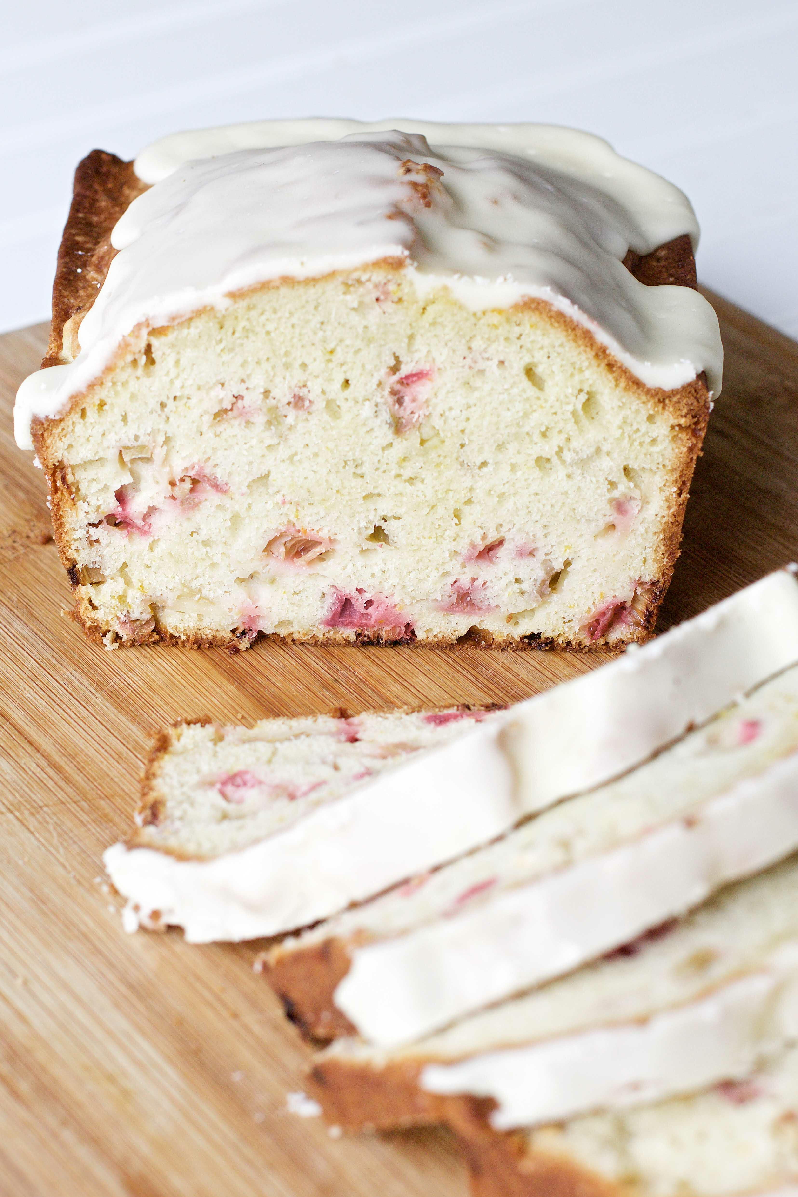 Rhubarb Bread Recipe With Orange Icing | FaveSouthernRecipes.com