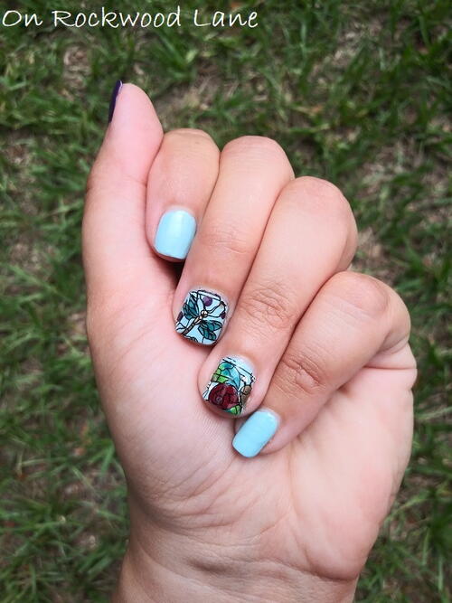 Nature Inspired Stained Glass Nails