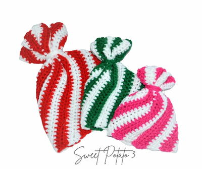 Peppermint Twist Crochet Hat 