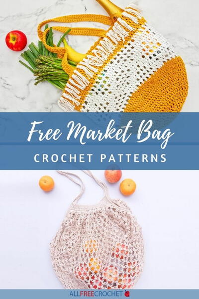 15 Free Crochet Market Bag Patterns