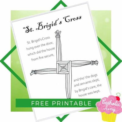 Free Printable St. Brigid's Cross Poem 
