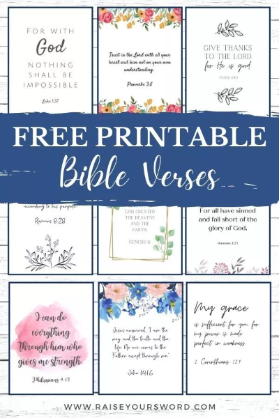 Lovely Free Printable Bible Verses 