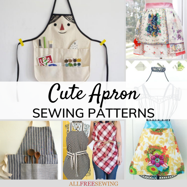 20+ Vintage Apron Patterns - Free, Cute And Easy To Sew ⋆ Hello Sewing