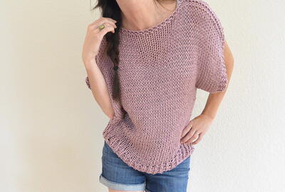 Red Heart Fluted Lace Pullover Pattern
