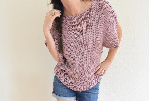 Mod T-shirt Knitting Pattern