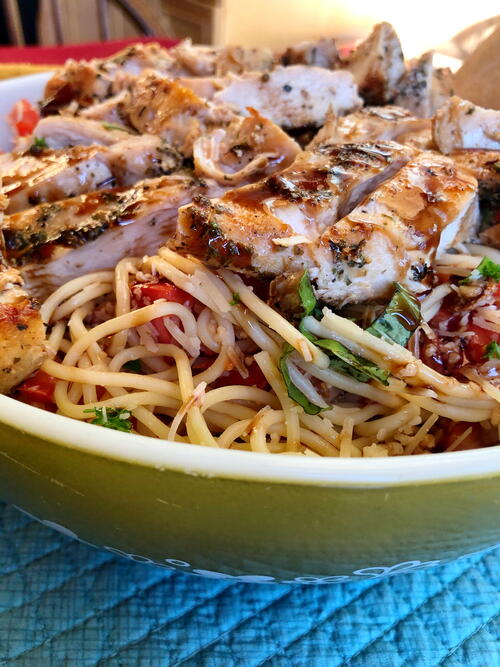 Bruschetta Chicken Pasta 