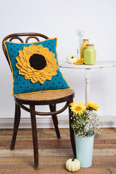 Here Comes the Sunflower Pillow 