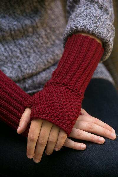 Regal Wrist Warmers Crochet Pattern